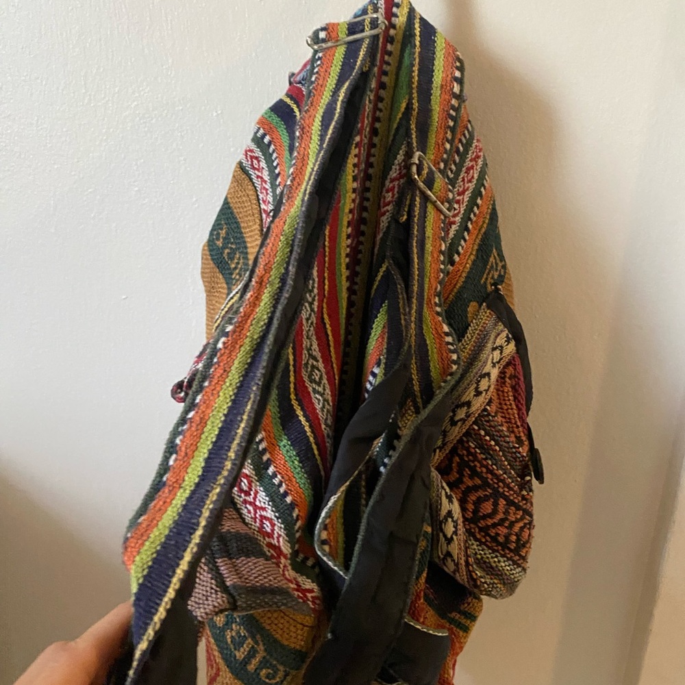 Multicolor Striped Backpack - Picture 5 of 10